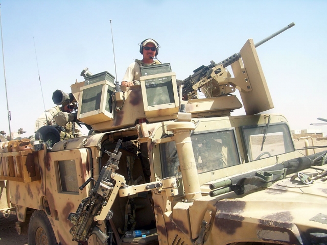 Army Staff Sergeant Gilbert Zavala in Afghanistan.