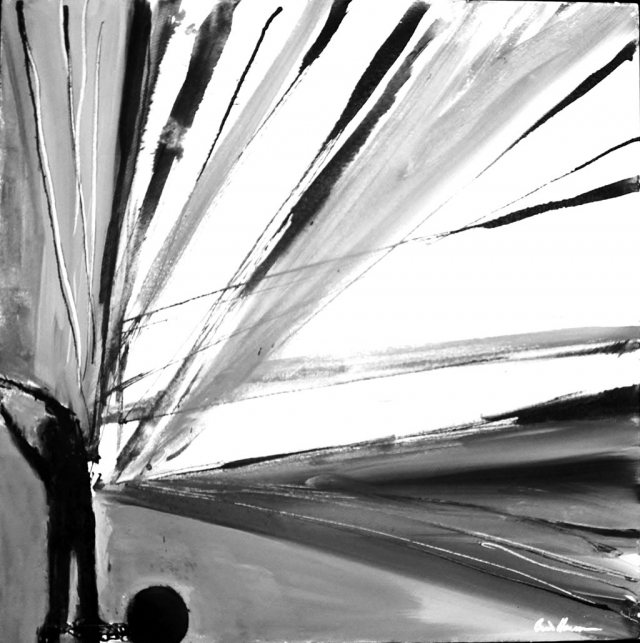 "High Anxiety" acrylic on canvas, by Brent Hanson