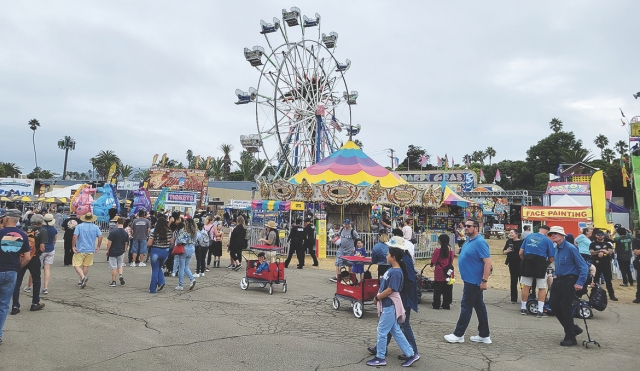 August 2nd to 13th, 2023 was the Annual Ventura County Fair, “A County Fair with
Ocean Air” at the Ventura County Fairgrounds. Offered were carnival rides, food booths,
concerts, exhibits, agricultural show exhibits, a Junior Livestock show and so much
more for all to enjoy. Below, where the Junior Livestock animals were housed for crowds
to come check them out. 