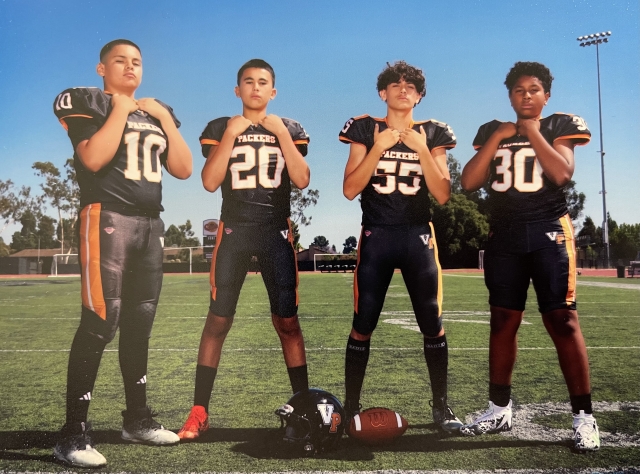 Four Fillmore residents are heading to a youth football Super Bowl, Saturday, November 18, for the second consecutive year, with a new team and in a different league! Anthony Magaña, JJ Jasso, Rocky McDowell and David Williams brought the championship home in 2022 with their former team in the GCYFL Super Bowl XVII Juniors Division at Sofi Stadium and are heading to the PYFL Super Bowl XXX with the Ventura Packers holding a 10-0 record. The team will also be competing in the 2023 NATIONAL YOUTH FOOTBALL CHAMPIONSHIPS, Thanksgiving week in Las Vegas. Congratulations boys and best of luck!