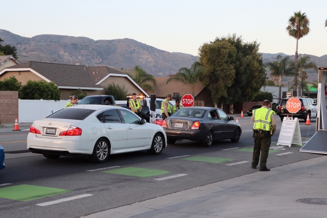 On Friday, August 4, 2023, Fillmore Police conducted a Driver’s License/DUI Checkpoint on the east bound lanes of Ventura Street, east of C Street, from 7pm to 12am, screening 645 drivers. Photo credit Angel Esquivel-AE News.