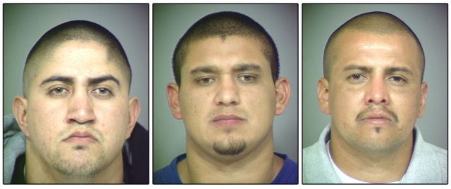 (l-r) Jonathan Ramirez, 25, Martin-Gaspar, 21, and Steven Chaveste, 30.