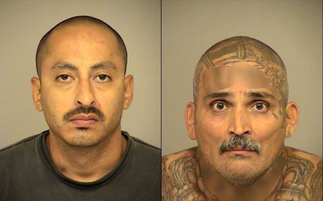 (l-r) Jose Castillo, 34, of Oxnard and Gabriel Pavich, 52, of Fillmore.