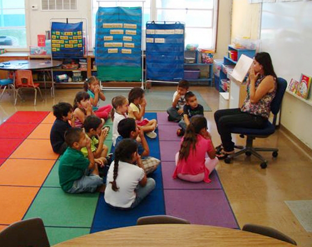 Pictured is the Kinder Boot Camp students having a cool snack on the grass at San Cayetano.
