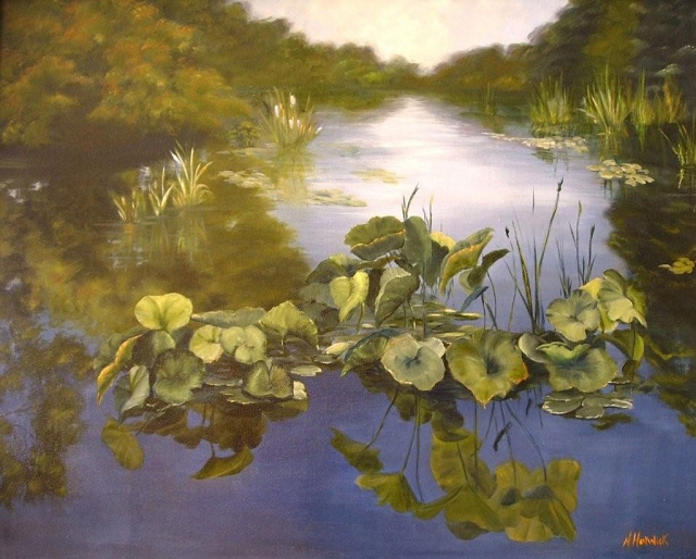 “Lily Pads” by Nancy Horwick
