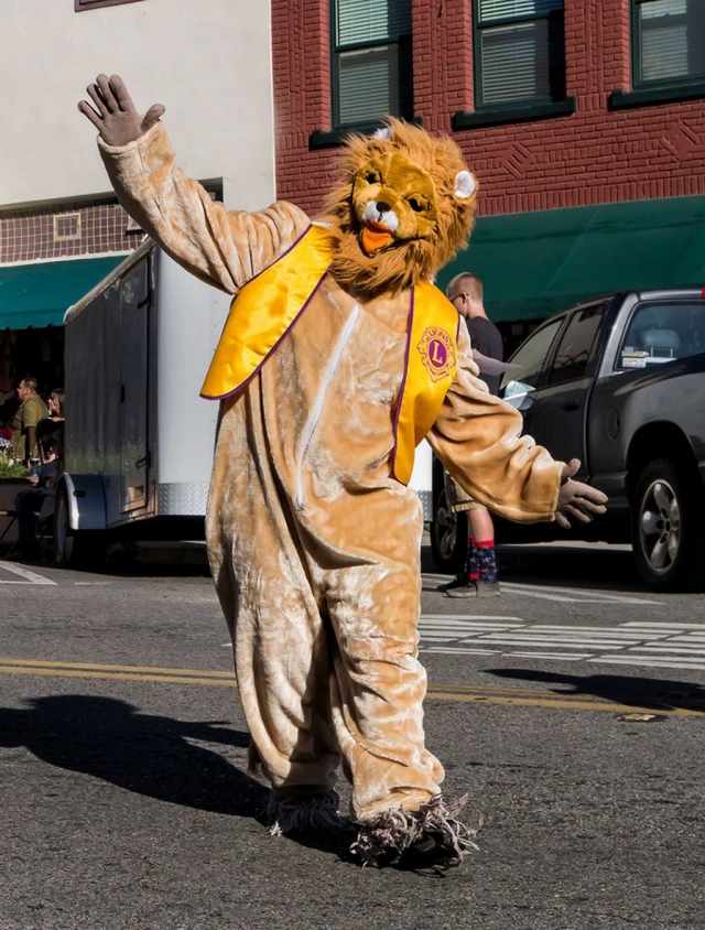 Leo the Lion at the Christmas Parade last year.