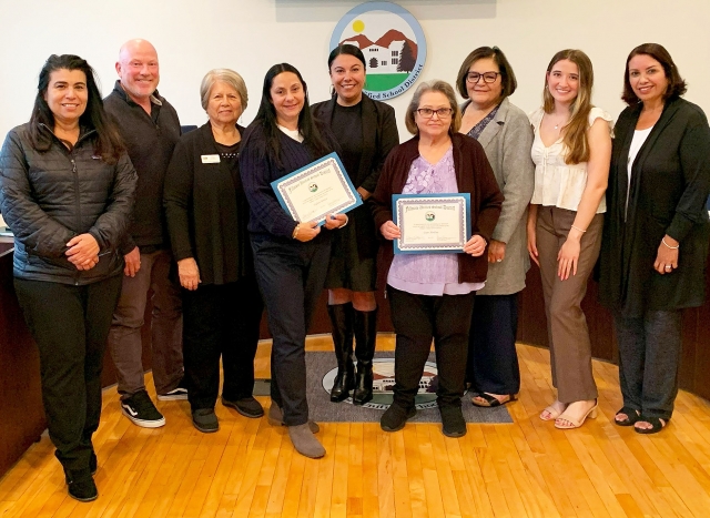 Fillmore High Principal Keith Derrick presented an update on programs, activities, and initiatives for the 2024-2025 school year that included recognizing Classified Employee of the Month, Lupe Medina, Community Liaison and Certificated Employee of the Month, Valerie Brown, Science Teacher. Thank you, Lupe and Valerie, for all you do for students, families, and our Fillmore/Piru community. Courtesy  https://www.blog.fillmoreusd.org/fillmore-unified-school-district-blog/2025/5/14/lupe-medina-and-valerie-brown-recognized-at-board-meeting.