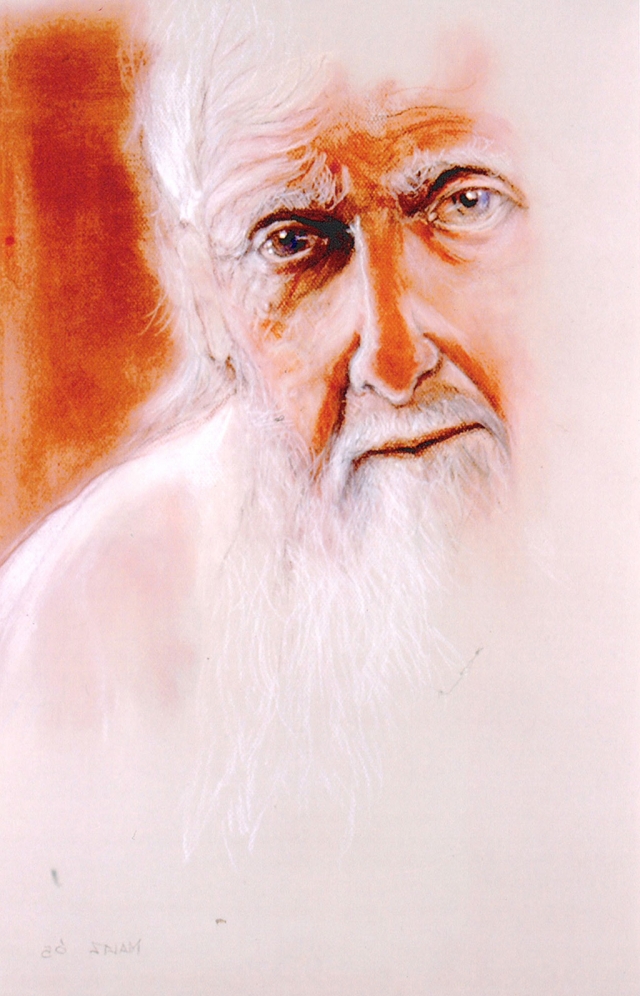 “Wisdom”, conte crayon by Edwin Maltz