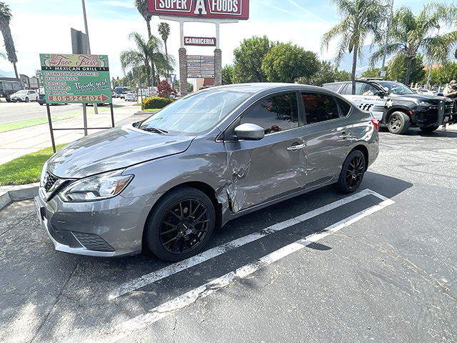 On Friday, March 27, at 1:30 p.m., Fillmore Police Department, Fillmore Fire, and AMR Paramedics were dispatched to a two-vehicle accident in the Super A Foods parking lot. Minor injuries were reported. Photo credit Angel Esquivel.