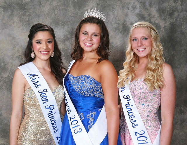 Miss Teen Fillmore 2013 and her court pictured (l-r): Danielle Ramirez – 1st Princess, Hannah Wishart – Miss Teen Fillmore and Sarah Scott – 2nd Princess. Miss congeniality - Danielle Ramirez and People’s Choice - Breanna Berrington. Photo courtesy Dale Crockett