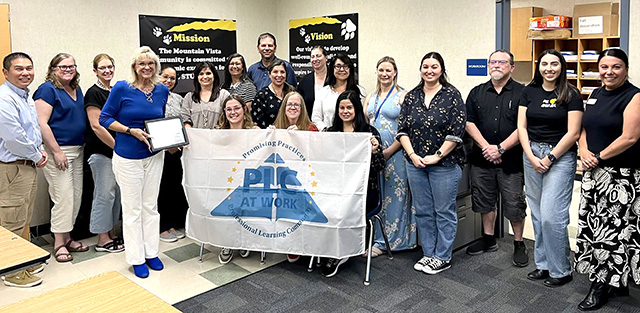 Fillmore’s Mountain Vista Elementary was recognized by Solution Tree as a Promising Practices Professional Learning Community for its success in raising student achievement.