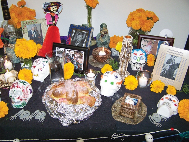 Dia de los Muertos altar.