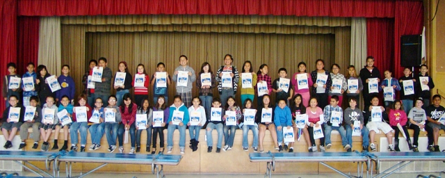 Dr. Luizzi’s dental office sent bags filled with items to promote National Dental Month.