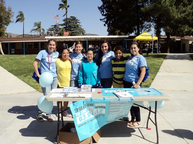 Pictured are Jenna Wilber (Vice President), Paola Lozano, Letty, Susana Suarez, Kiara Garibay (President), Jessica Sears, and Kassy.