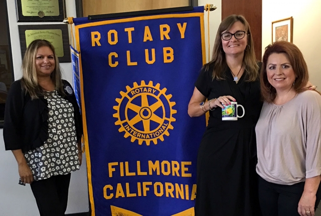 (l-r) President Elect Ari Larson, program Melissa Sayer from Matilija Law, and program chair Theresa Robledo. Melissa has been practicing Law for almost 25 years. She is the founding member of the League of Extraordinary Women which provides mentoring and support for Women’s Economic Ventures. She is also on the Board of Directors of Ventura County Economic Development Assoc. and on the Executive Committee of the Cal State Channel Island Business and Technology Partnership. She is also a pro bono advisor for Veteran Farmers of America. Melissa discussed the pros and cons of becoming an LLC. Photo courtesy Martha Richardson.