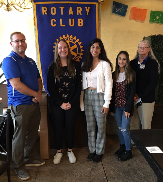 The Interact Club of Fillmore High School is the student version of Rotary. Last week these Interact Club officers came to visit the Rotary Club of Fillmore. The advisor for the FHS club is Mr. MacMahon. Students are President Emma Myers, Vice President Jimena Cortes, Secretary Nathalie Magana and Rotary Representative Cindy Blatt. Courtesy Rotary Club Member Martha Richardson.