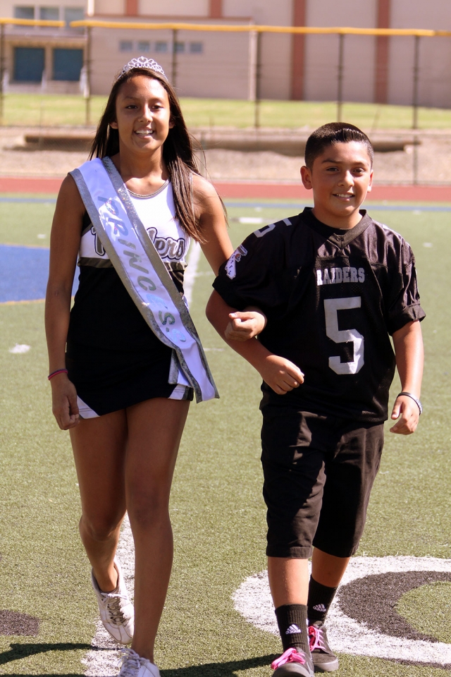 Homecoming Princess 1 and her escort