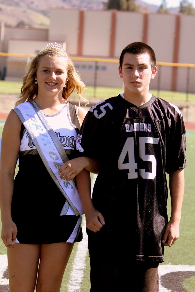 Homecoming Princess 2 and her escort