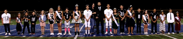 On Saturday, October 19th the Fillmore Raiders Youth Football & Cheer held their 2019 Homecoming at Fillmore High School Football Stadium. Pictured above is this year’s 2019 Homecoming court, along with their Grand Marshall (centered) Danny Nunez being recognized for his 50th year of commitment to the program. Photos courtesy Crystal Gurrola.