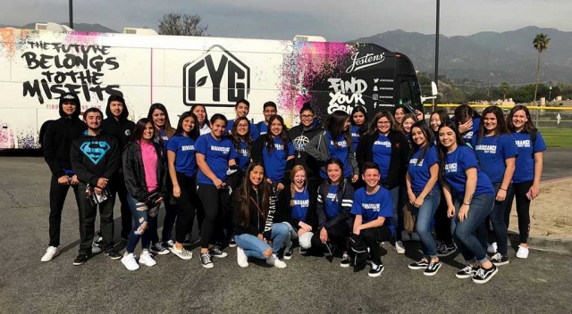 Fillmore High Schools outstanding Renaissance Class attended the Renaissance National Tour at Monrovia High School last week. The students were joined by over 1000 other students from other high schools that shared their passion for changing school.