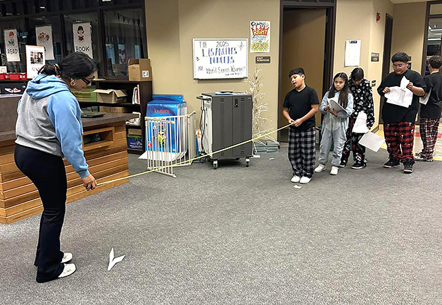 Rio Vista Elementary School Principal Kayleigh Kelp said, “November Saturday School Success! Despite the rainy weather, our students showed up ready to learn and have fun during our PJ & Hot Cocoa themed Saturday School! K-2 students built balloon-powered cars. 3rd-5th graders engineered and tested different paper airplanes, learning about lift, thrust, and drag.  A big shoutout to our students and teachers for their creativity, curiosity, and enthusiasm! Our next Saturday, School will be a December 13th. Look for sign-ups via Parent Square and our monthly newsletter coming soon.” Courtesy https://www.facebook.com/484802076990777/posts/1327789286025381.