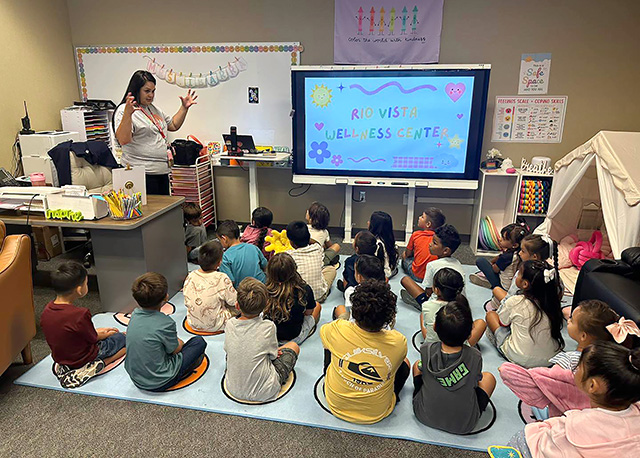 Rio Vista Elementary School Principal Kayleigh Kelp said, “This week, our Roadrunners have been learning all about our new Wellness Center! Mrs. Ibarra, our school counselor, has been hosting tours and teaching students how to use the Wellness Center and the many ways our counselors are here to support them on campus.”