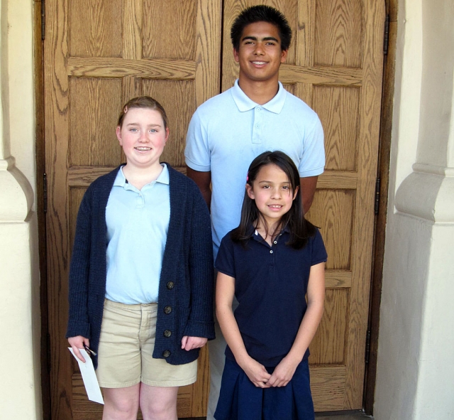 (l-r) are Chloe Richardson, Justin Coert, and Jazmin Carrillo.