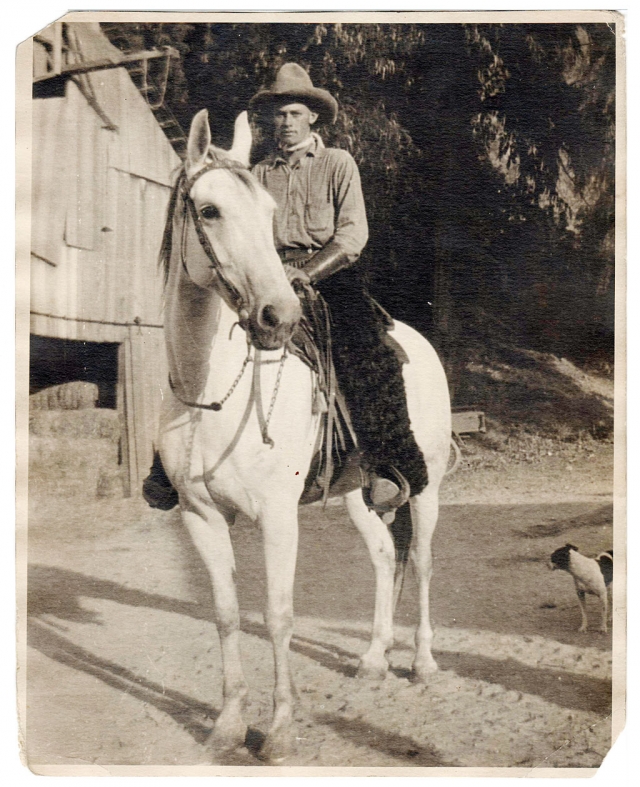 Slim Hopper (of Hopper Canyon fame) - he was a friend of my Great Grandfather George John Berrington so I'm guessing this picture was taken in the late teens or early 1920's. (Thanks to Mike Berrington for submitting these photos to The Gazette.)