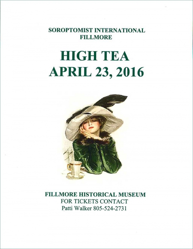 Soroptimist High Tea, April 23, 2016