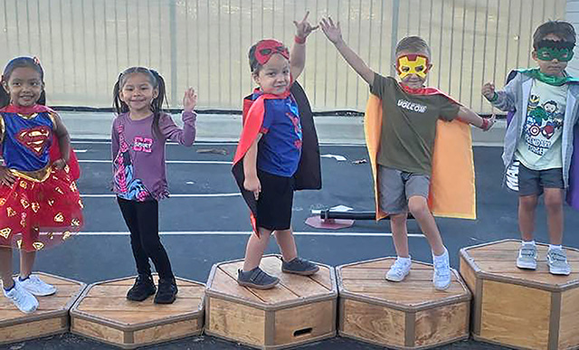 Rio Vista Elementary School Principal Kayleigh Kelp said, “Our students and staff showed up ready to save the day in their best superhero gear! From capes to masks, we celebrated making super choices and being everyday heroes in our school community.” Courtesy https://www.facebook.com/484802076990777/posts/1312352474235729.