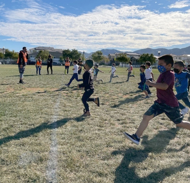 They brought back the Turkey Trot to Rio Vista. Pictured above are students participating in the Turkey Trot.