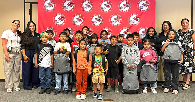 Rio Vista Elementary School Principal Kayleigh Kelp said, “A BIG thank you to Sierra Bank in Fillmore for their incredible support of FUSD and our Roadrunners! Sierra Bank generously donated backpacks, piggy banks, and calculators to help support our students while also promoting important financial literacy skills. They also made a monetary donation to Rio Vista Elementary, and we are so grateful for their continued investment in our students and our school community! Thank you, Sierra Bank, for helping our Roadrunners learn, grow, and thrive!” 