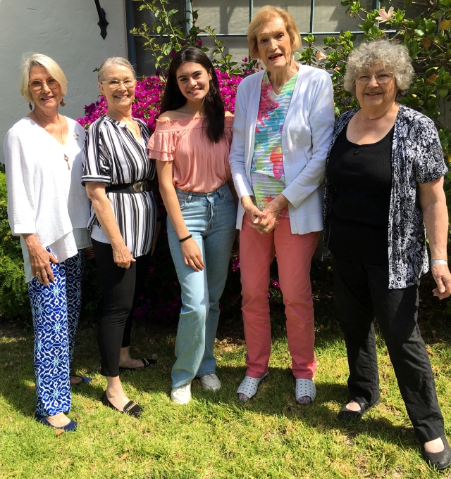 The Fillmore Philanthropic, Education, Organization (PEO) Chapter GY presented the 2022 Education Award to Emilia Magdaleno. Also pictured are PEO committee members Carolyn Diaz, Jan Lee, Pat Morris and Joanne King who presented Emilia with her award. Photo courtesy Martha Richardson. “Women Helping Women Reach for the Stars.”