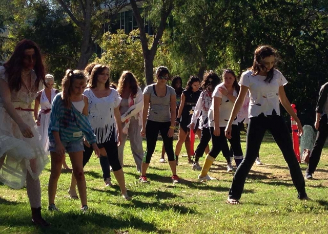 Photo from the 2014 Thrill The World Thousand Oaks at Cal Lutheran. Photographer: Stacy Gross.