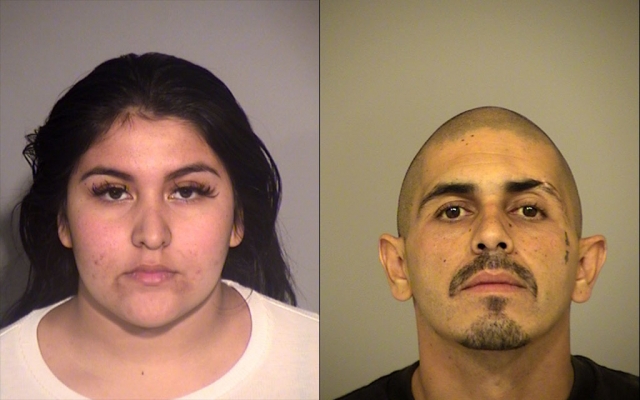 (l-r) Angelina Perez, 19, of Santa Paula & Gerardo Uribe, 39, of Santa Paula