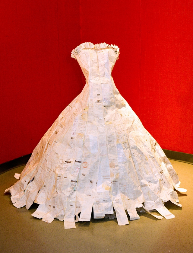 Wedding Dress by Marissa Magdalena 2008 The artist's saved receipts from