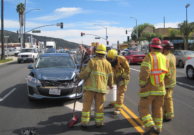 Fillmore Fire Department responded to a traffic collision on Saturday, February 16, Ventura and Fillmore Streets. There were two vehicles involved, minor injuries to report.