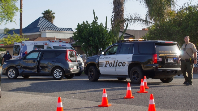 On May 6th, 2022, the Fillmore Sheriff’s Department, Fillmore Fire and AMR Paramedics were dispatched to a traffic collision in the area of Santa Clara and B Street. Arriving fire crews reported two vehicles with one patient being transported to an area hospital, condition unknown. Cause of the crash is under investigation. Photo credit Angel Esquivel—AE News.