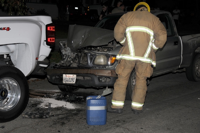 On Friday, July 13th at 9:20pm on First and Fillmore Street where a brown pick up truck rear ended a white pick up truck. Cause of the accident is still under investigation.