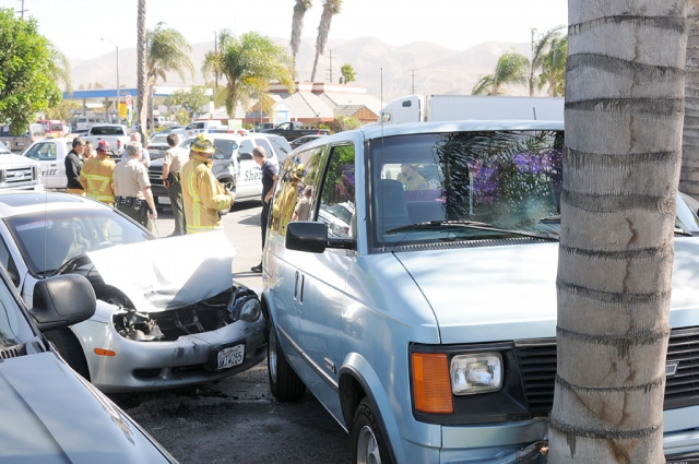 Friday, at 2 p.m. a two vehicle accident occurred in the Super A parking lot. A female driver, traveling perpendicular to the parking lanes, crashed into a parked van causing moderate damage to both vehicles. No injuries were reported and the cause of accident was not reported.