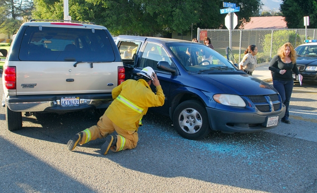 No persons were reported injured and the cause of the accident was undetermined at press time.