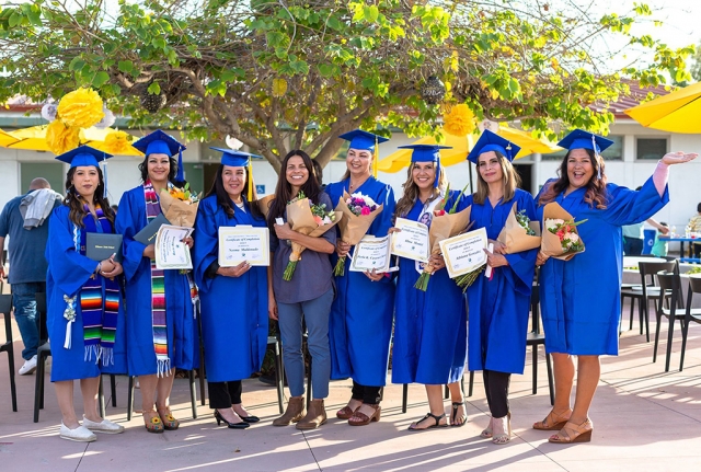 Congratulations to the Fillmore Adult School Class of 2022, we are so proud of our graduates! They put in the hard work to complete their high school diploma or pass the HiSet exam. These women took on working, raising a family, and commuting in order to achieve this lifelong goal. If you are interested in achieving your goals please call 805-524-8232 for more information about our offerings. Pictures by Adult School teacher Marlene Carvajal https://photographybymarlene.pictime.com.