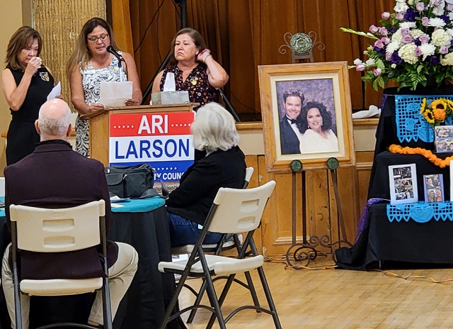 On Friday, October 29th, a vigil was held for Fillmore’s well-loved Ari Larson who passed away back in September. On Saturday, October 30th, a Mass was held in Santa Clarita, and a reception was held at the Fillmore Veterans Memorial Building, filled with people from the community and all over to show their respect for Ari. 