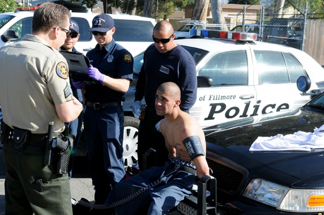 On Wednesday, February 4th, at 1:50pm an arrest was made near Waterford and D Streets. The suspect, Donaldo Renee Torres, 28 of Fillmore, was arrested for Petty Crime 1, Stolen Vehicle, and Resisting Arrest. It all began on January 26th when Torres allegedly stole a 2007 Chrysler Sebring. On February 4th Torres was at the Shell Gasoline Station on C Street and Highway 126 filling the tank of the stolen car. Torres was spotted filling gassing up by the cousin of the stolen vehicle’s owner. When the cousin confronted Torres he fled and the cousin was able to return the vehicle to its owner. The police were able to pull field slips and locate photos from a gas station in Santa Paula of the suspect with the stolen vehicle. This gave police probable cause of stealing and possessing a stolen vehicle, which led to the suspect’s arrest. Torres resisted arrest and had to be tasered. Arrest information provided by Police Chief Dave Wareham.