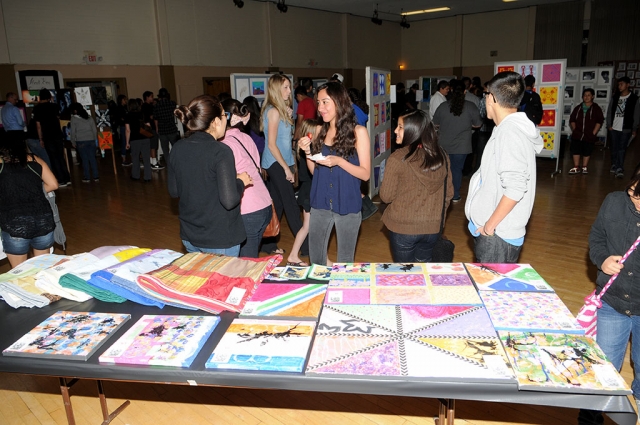The Fillmore High Art Show held on Thursday April 10th at the Veterans Memorial Building drew its annual large crowd. All mediums of art were presented.
