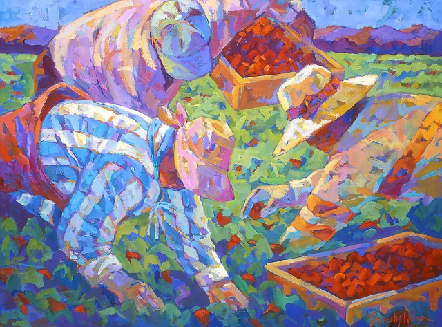 “One at a Time” by Beverly Wilson, oil on canvas