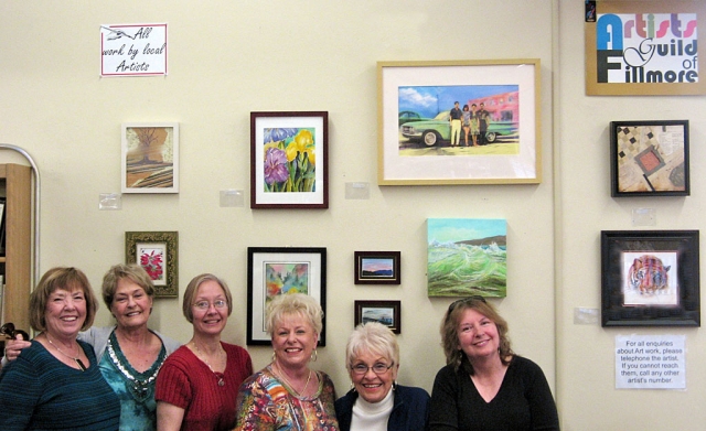 The Artists Guild of Fillmore recently hung a new show of small images at the Fillmore Library. This is their third show at that location. The artists shown are Karen Browdy, Wana Klasen, Lady Jan Faulkner, Luanne Perez, Judy Dressler and Virginia Neuman.