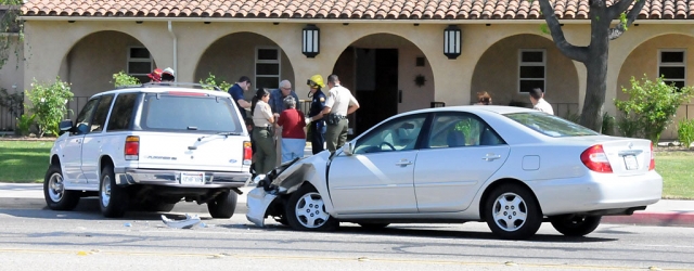 A two car collision occurred Wednesday at the intersection of Highway 126 and C Street, about 2:00 p.m. An elderly driver, with passenger, made an incorrect turn into oncoming, eastbound traffic. No reports of serious injury were posted. The car sustained serious front end damage. Traffic was not significantly affected.