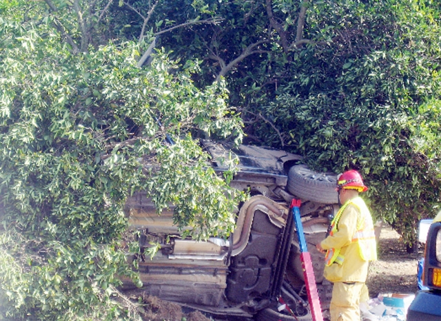 A single vehicle accident occured on Grand Ave. on September 19th, 2009.