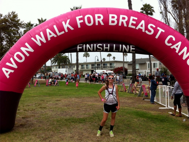 Niki Spencer at the Two-Day Avon Walk for Breast Cancer in Santa Barbara, CA.